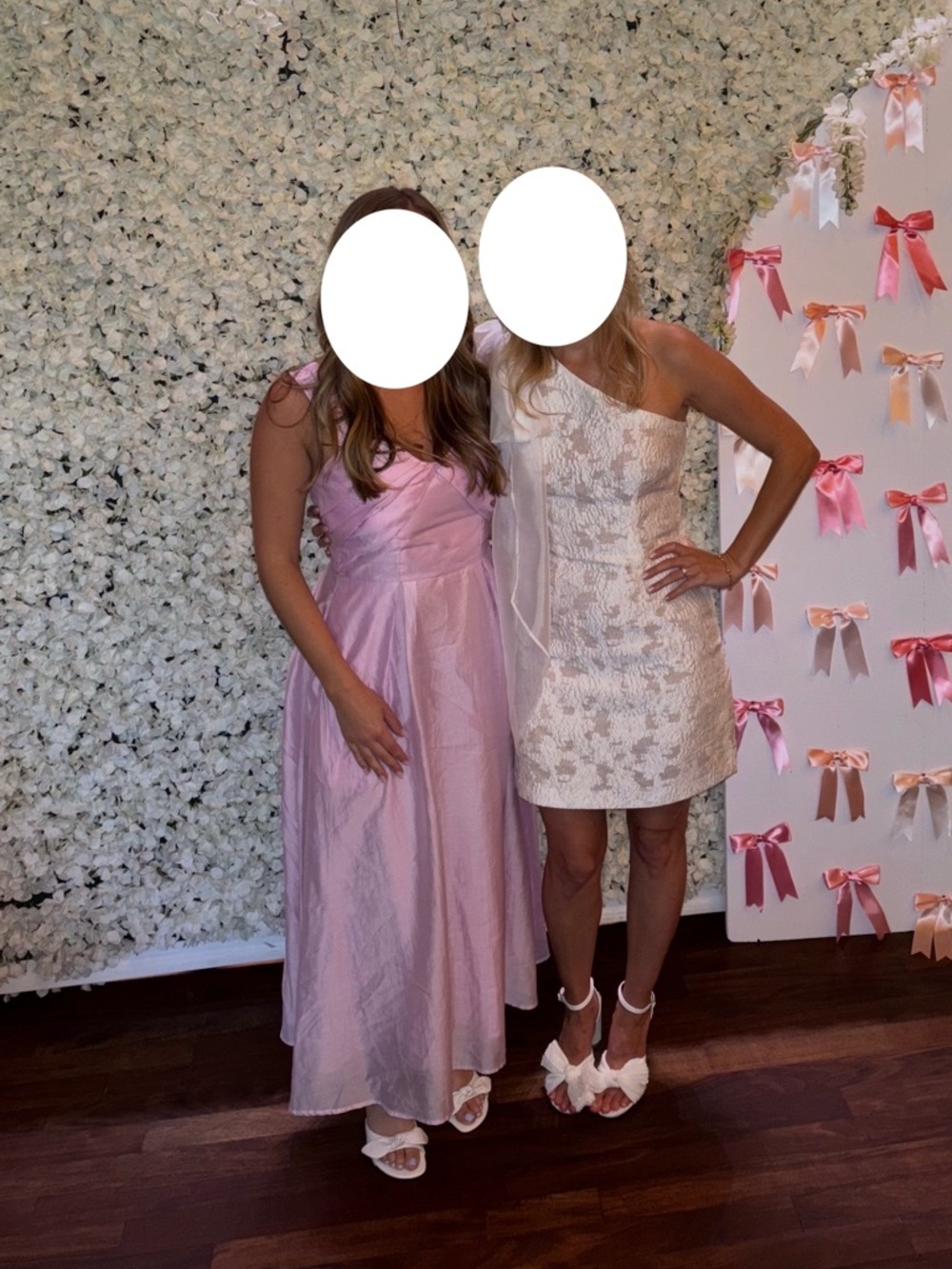 One-Shoulder Light Pink Satin Dress for Women